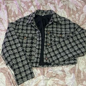 Ophelia Roe tweed cropped jacket